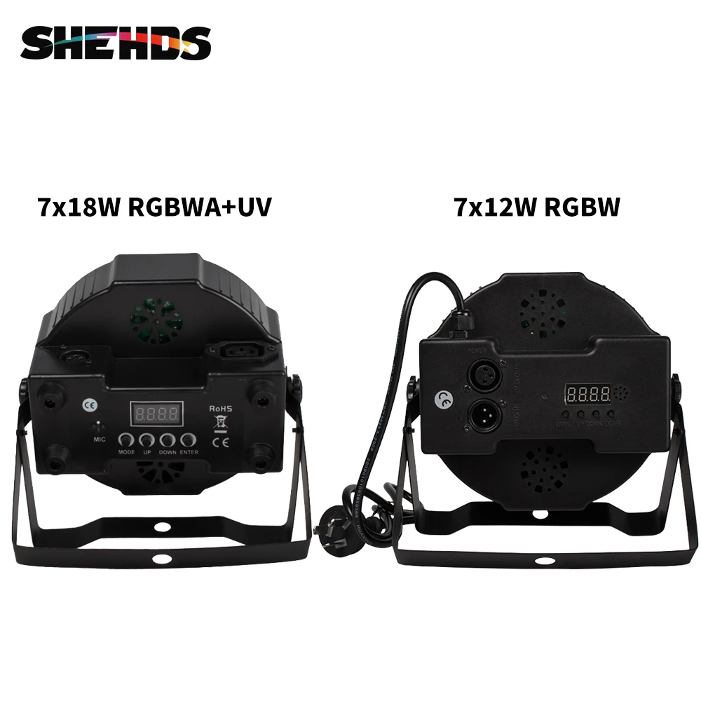 Aazon.co: SHEHDS LED 18x12W Par Can Stage Lights, RGBW 4in1 Wash