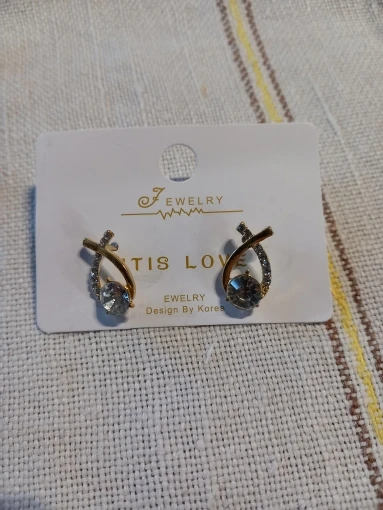 Korean Style Fashion Cross Stud Earrings photo review