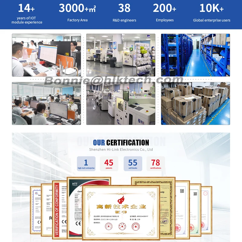 CE 인증 HLK-20M12 AC DC 전원 공급 장치 모듈, 하이 링크 85-265Vac 20W, 12V, 1.66A, 40 개