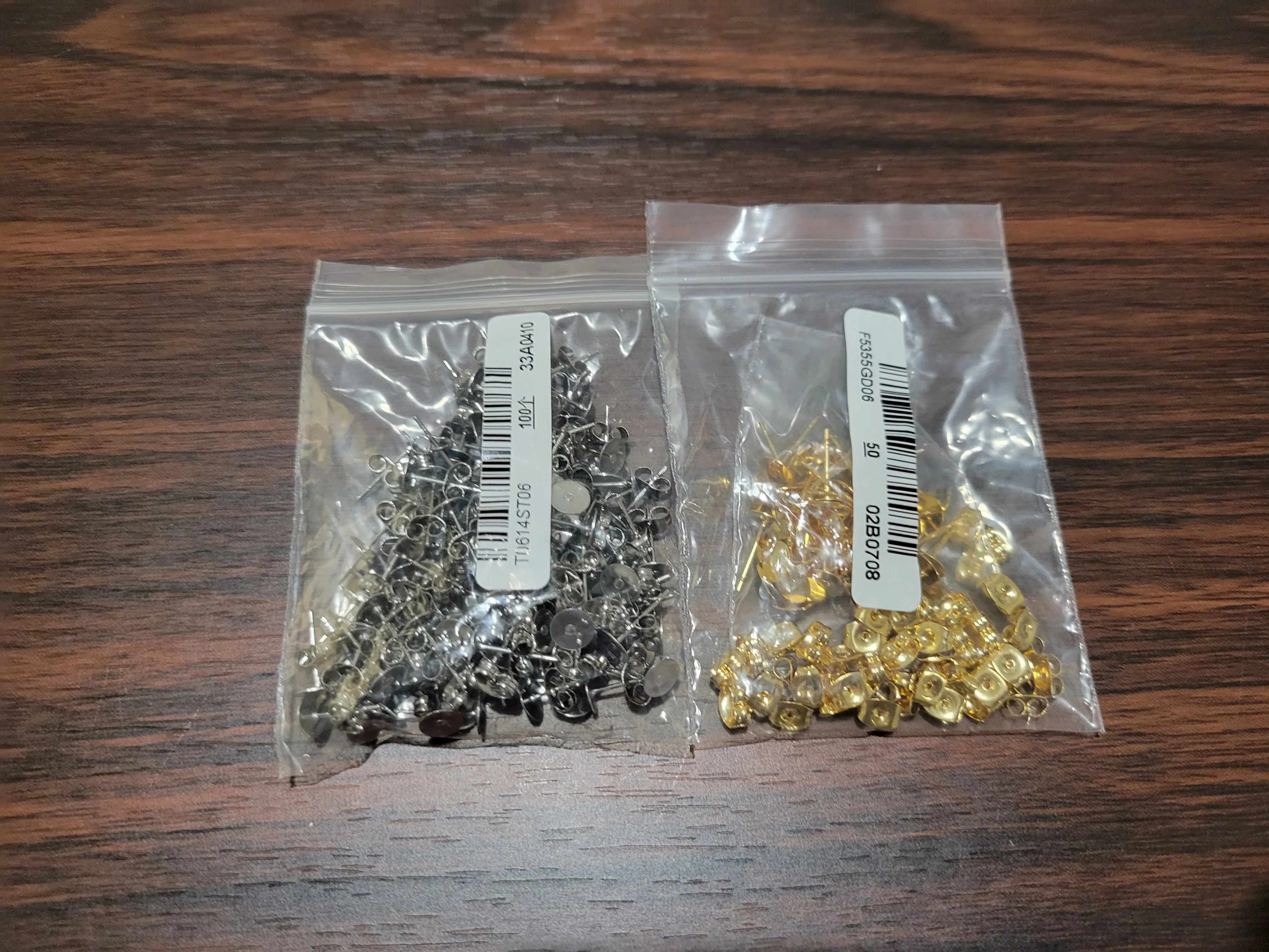 Real Gold Plated Stainless Steel Blank Post Earring Studs Base Pins With Earring Plug Findings Ear Back For DIY Jewelry Making