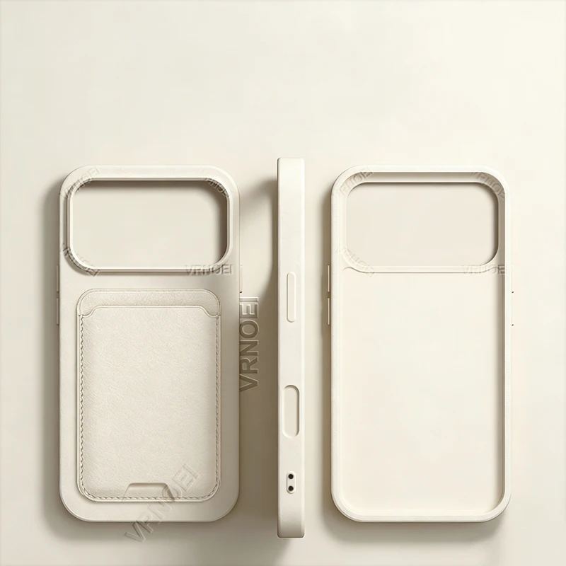 Enhanced Card Wallet Phone Case - Stylish Shockproof Back Cover with 3-in-1 Functionality