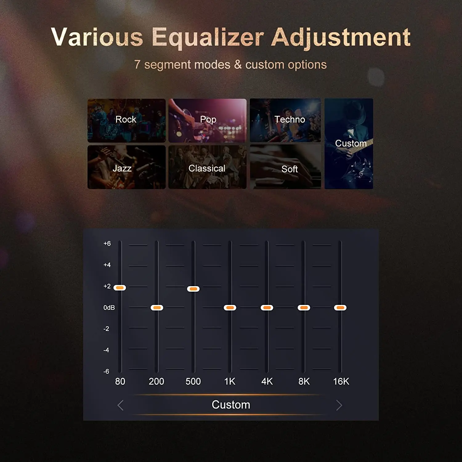 64GB HiFi MP3 player, high-resolution DAC with DSD high-resolution digital audio tape, supports expansion up to 256GB