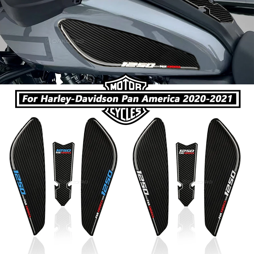 

Наклейки для топливного бака Harley-Davidson Pan America 2020 2021, 3D наклейки на бензиновый бак, декоративные аксессуары для мотоциклов