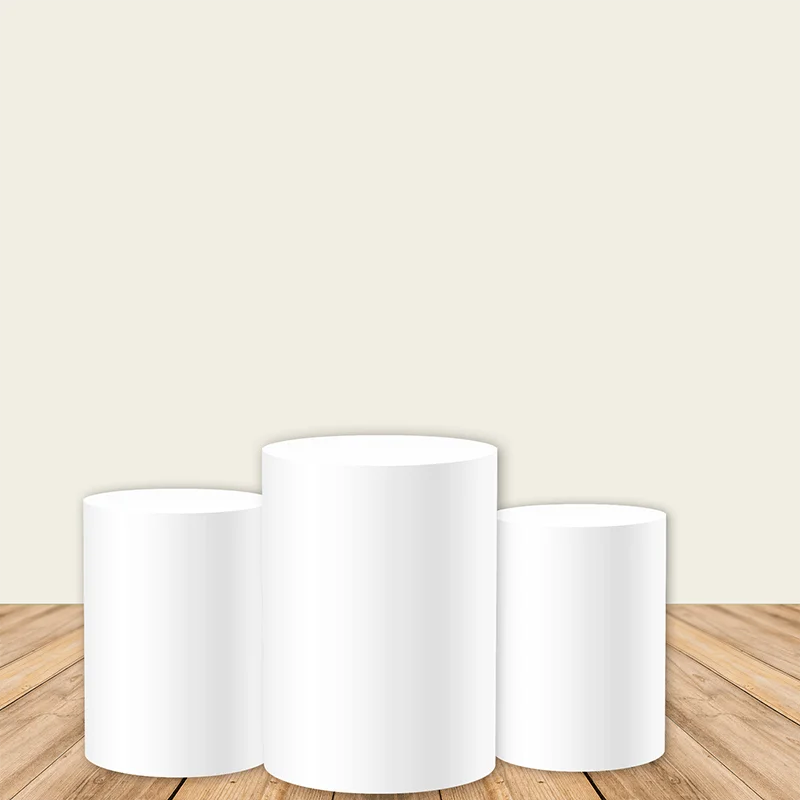 Cylinder Column Covers Print Fabric Elastic Polyster Party Decoration Dessert Table Cover party decoration covers cylinder plinth cover