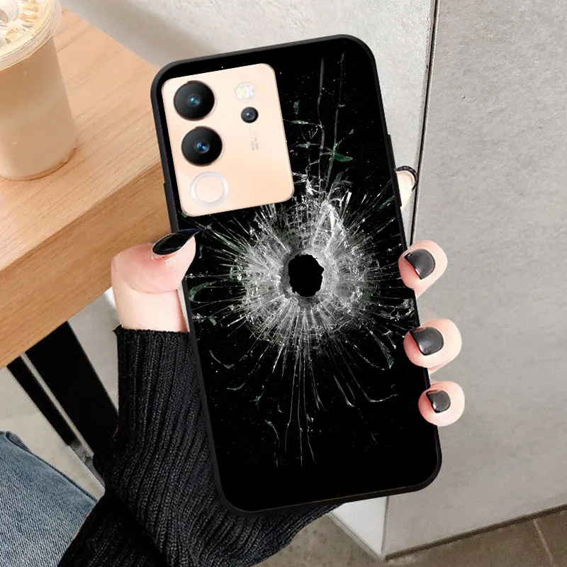Sleek Black Soft Silicone TPU Protective Phone Case