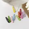PT Metal Snap Hairgrip Fashion Y2k Waterdrop Shape Hair Clips Bangs Clip Edge BB Hairpins DIY Headwear Women Hair Accessories