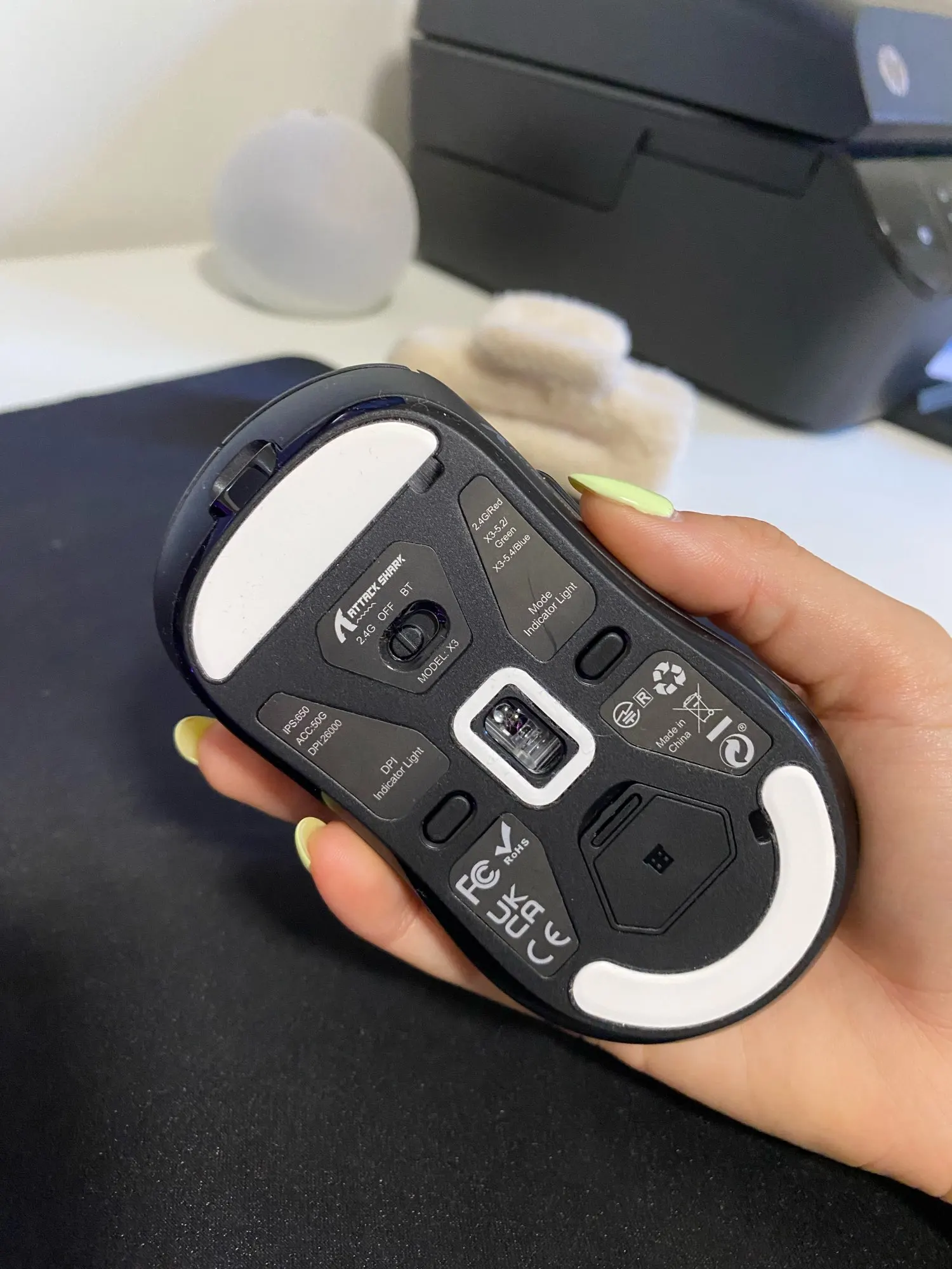 Attack Shark X3Pro Wireless Gaming Mouse 26000DPI Tri-Mode photo review