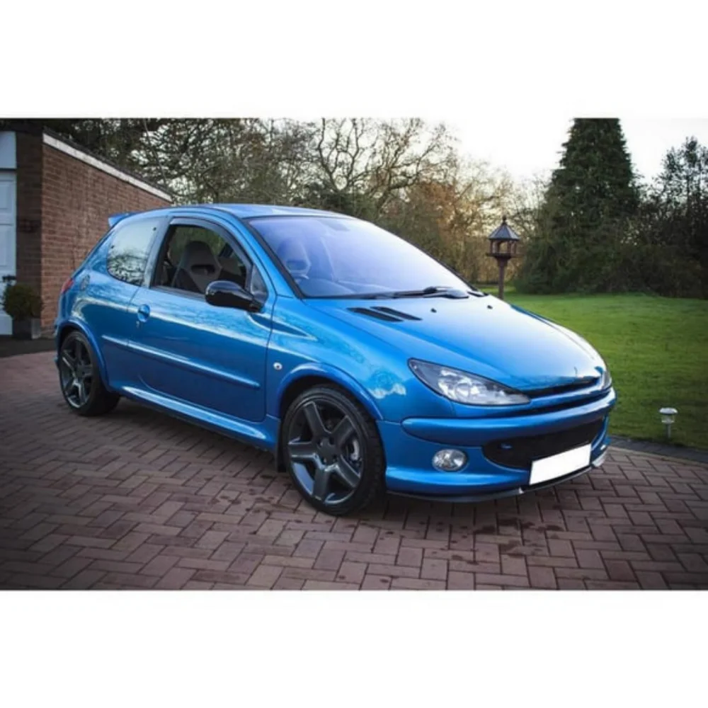 Kit Lèvre Pare-Chocs Avant Pour Peugeot 206 / Cupra R - 3 Pièces En Plastique ABS, Effet Sport, Protection