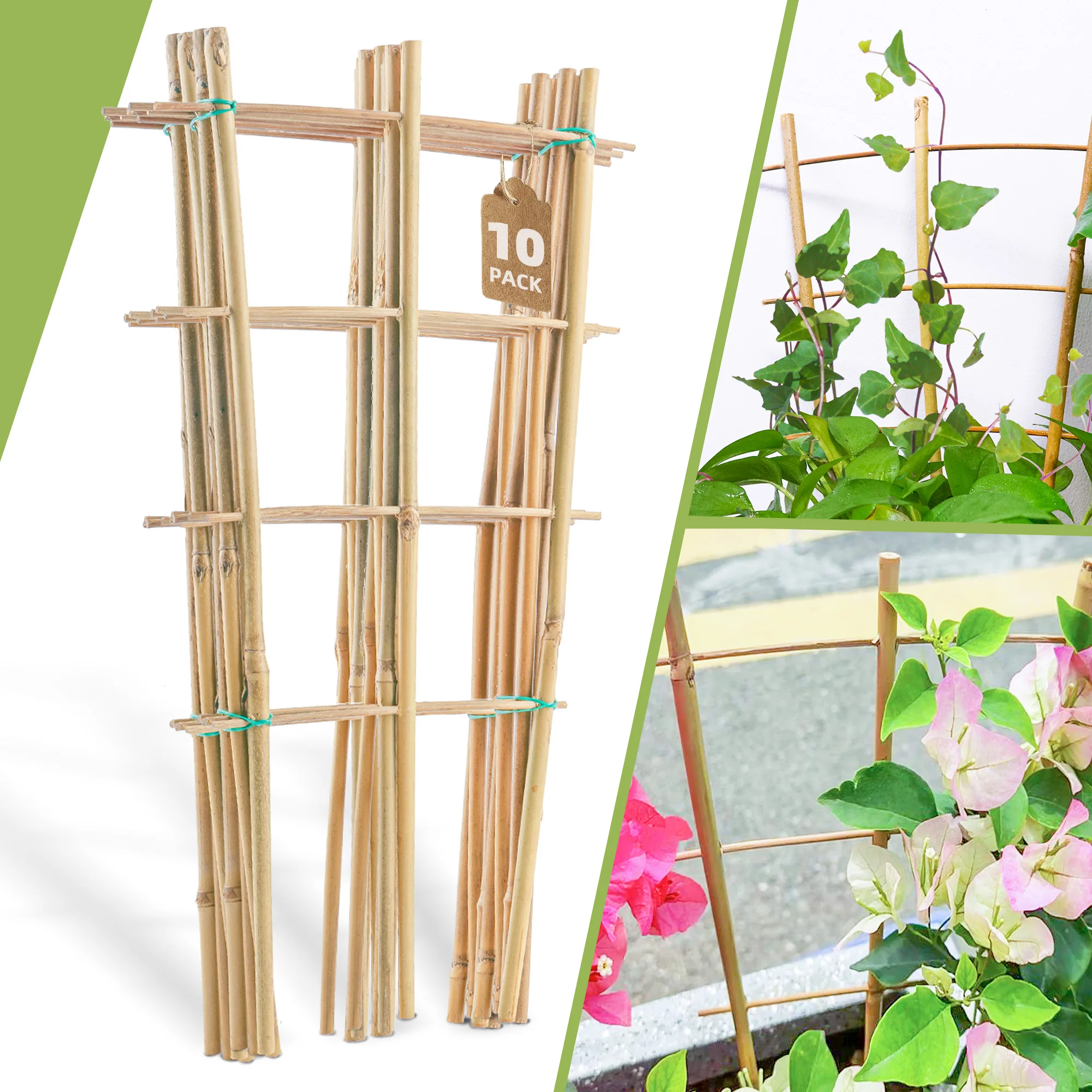 2 Pack Garden Trellis And Tomato Cages, Deaunbr Plant Supports Plant Trellis For Climbing Plants Indoor Outdoor Diy Tomatoes Cage Potted Plant Support Stakes For Vegetable Rose Bean Pots