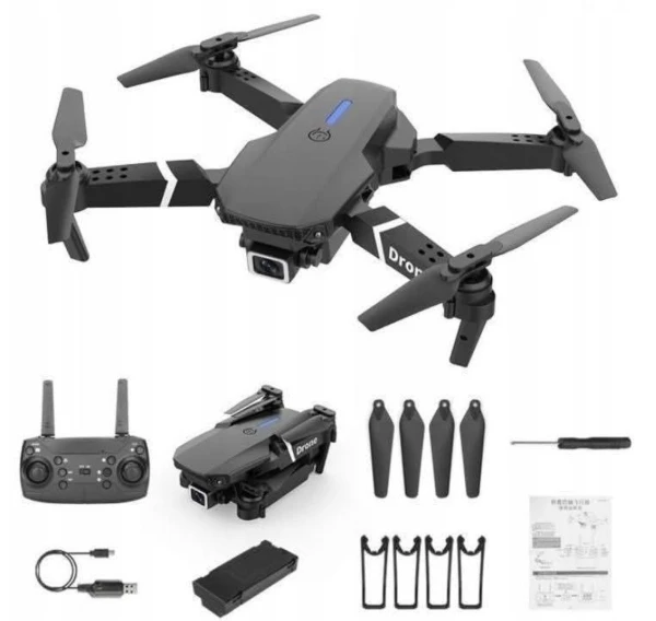 E88 pro RC Drone WIFI FPV with HD 4K Camera Wide Angle View Height Hold Function Foldable Quadcopter Helicopter Toy Gift photo review