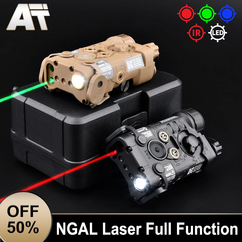 

WADSN L3-NGAL Tactical Airsoft Weapon Hunting Flashlight Red Green Blue Laser IR Sight Strobe PEQ Led Scout Light Fit 20MM Rail