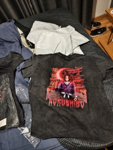 Men Streetwear Summer Rengoku Kyoujurou Top Tee Harajuku Anime Demon Slayer Printed T-shirt Vintage Washed Oversized Tshirt