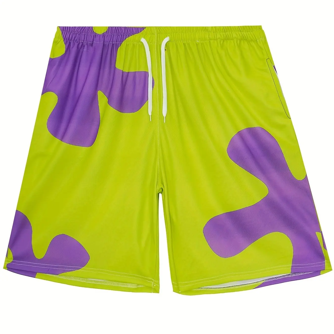 Floral Random Luxury Print Men Casual Comfy Drawstring Shorts With Pockets For Summer Beach Sports Oversized Casual Loose Shorts 4