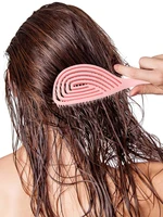 Brosse à cheveux creuse – Peigne de Massage du cuir chevelu à séchage rapide pour cheveux bouclés/humides, outil démêlant et coiffant 6