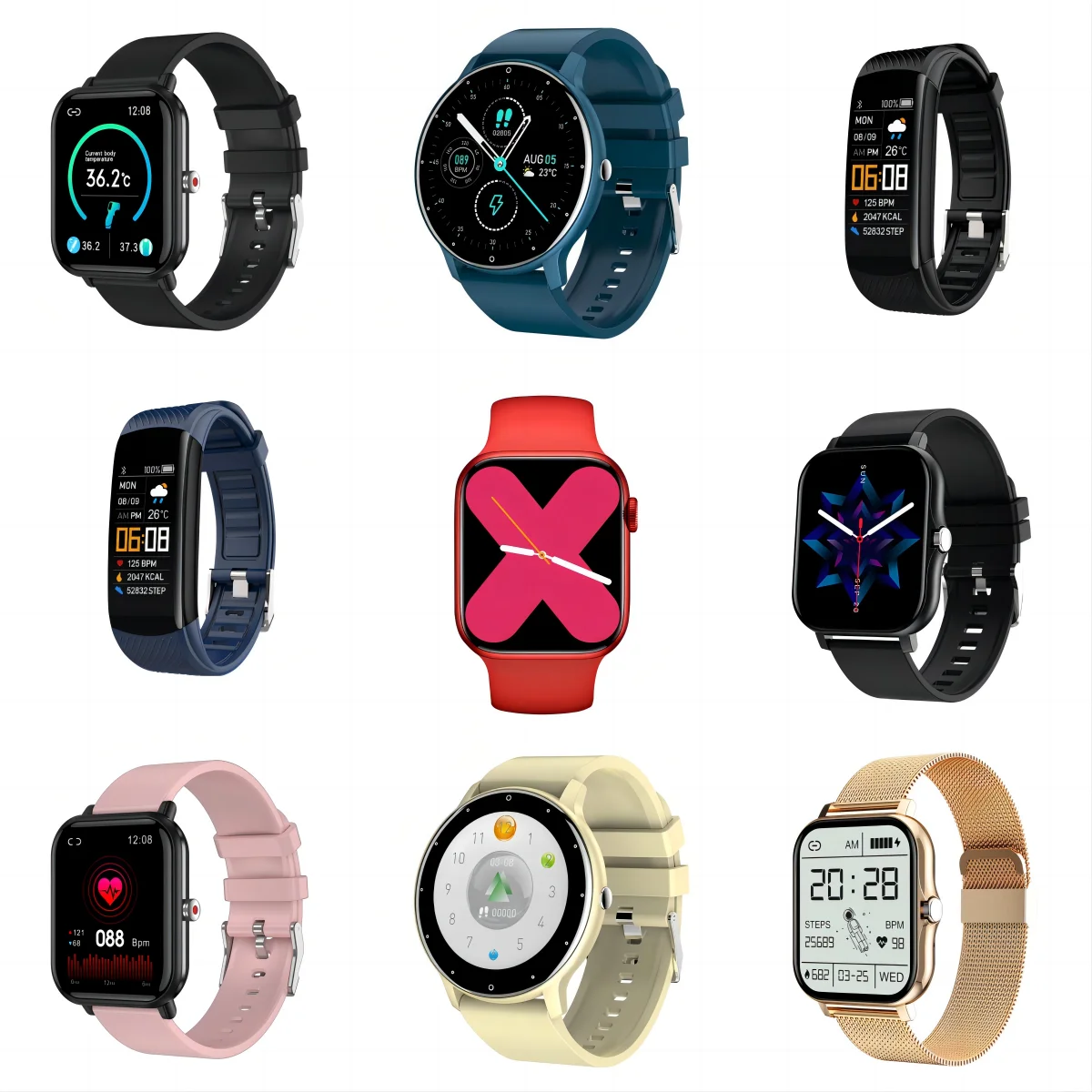 Wholesale Smart Watch X8max Q9pro Zl02 P6 X8 Low price Sales Without htc-5g-mobile-smart-hub