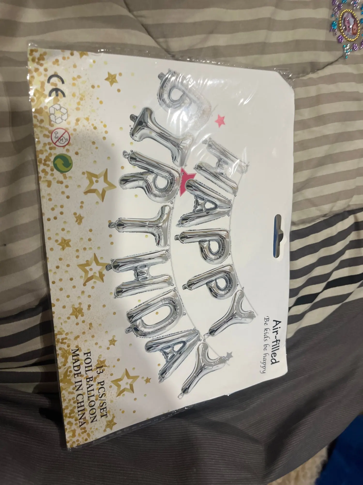 Blue Foil Birthday Balloon Set photo review