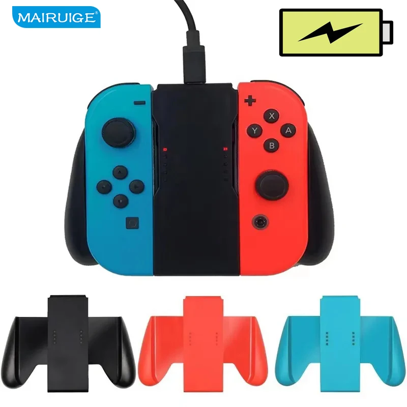 Supporta la ricarica Joy-con Controller Gaming Grip Switch maniglia Comfort staffa supporto accessori Nintendo compatibili