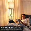 Modern Floor Lamp with Shelves - 3 Color Temperature, Wood Design - Includes 8W Bulb - Ideal for Living Room, Bedroom or Office 5