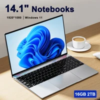 Ultra Slim Laptop 14.1″ 16GB RAM 2TB SSD Intel N3700 Notebook Gamer  1920*1080  Display Office Study Computer PC Windows 11 Pro