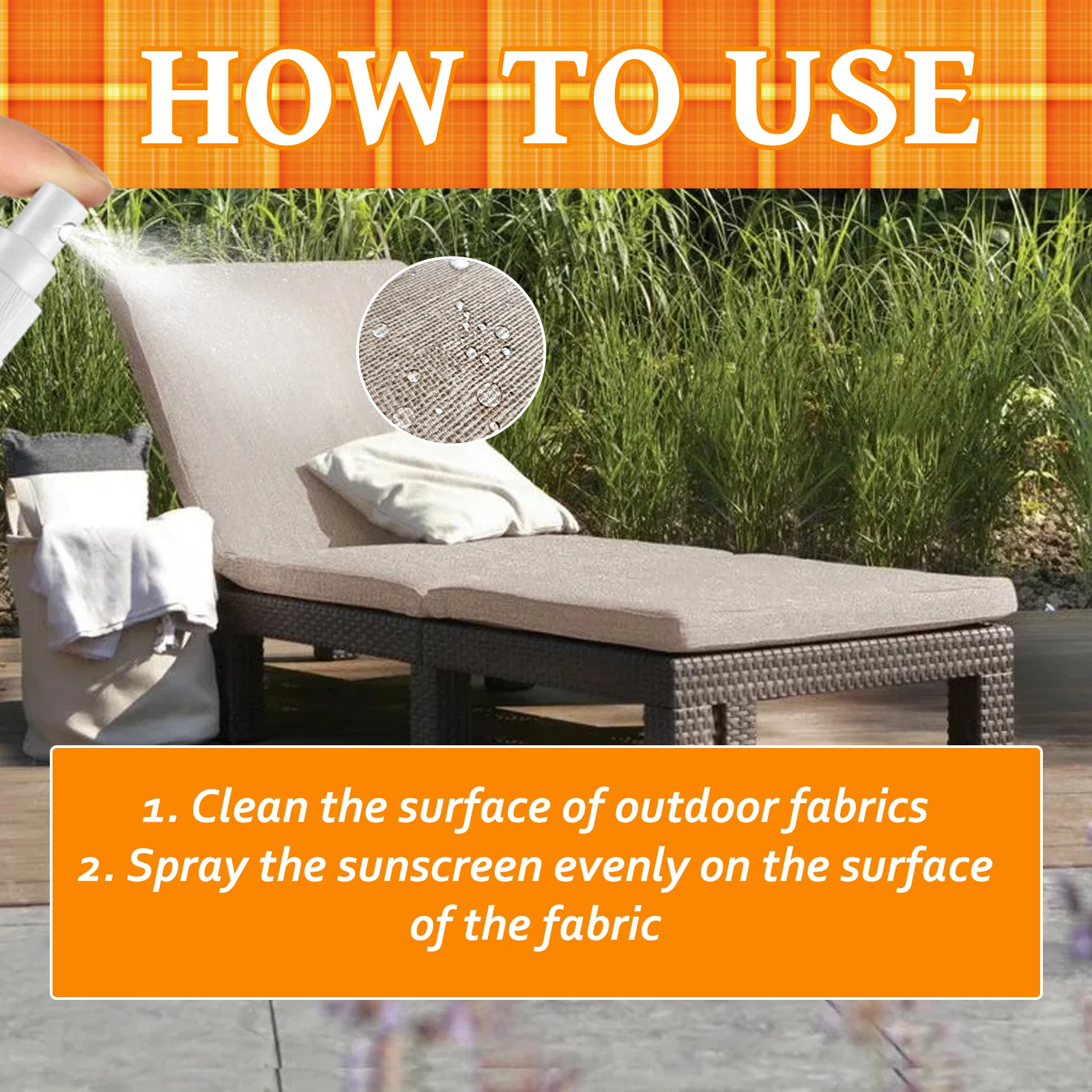 Waterproof Sunscreen Fabric Spray for Outdoor Protection