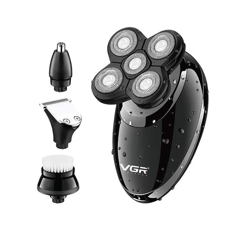 Vgr Professional Hair Clips Man Professional Face Shaver Hair Trimmer Electric Barber Ipx5 Rasoio Impermeabile Per Uomo 4 In 1