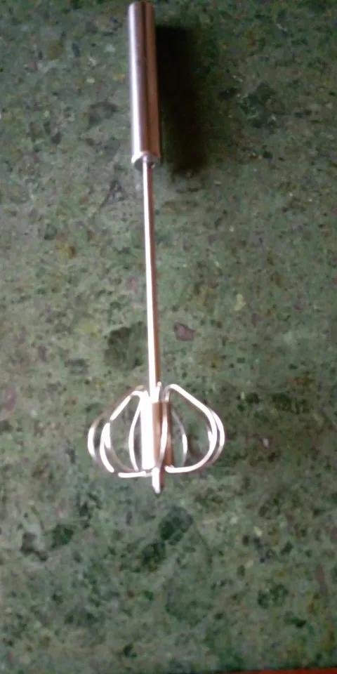 Stainless Steel Rotary Whisk Semi-Automatic Mixer Manual Whisk Household Cream Eggs Baking Gadgets photo review