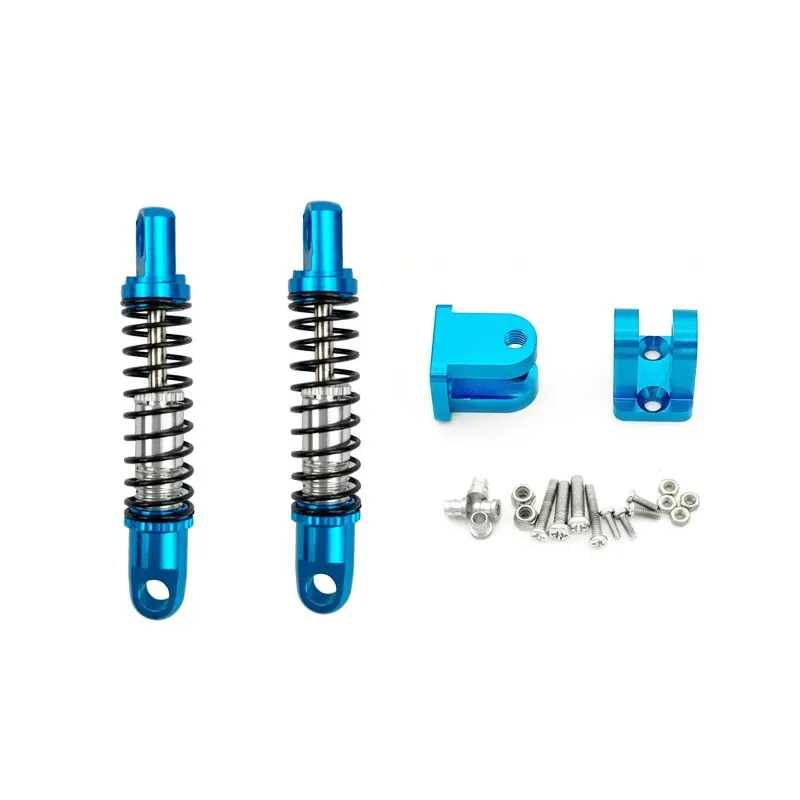 2Pcs Metal Front Shock Absorber Damper Remote Control Car Rear Shock Absorber With Mount Upgrade Parts For WPL D12