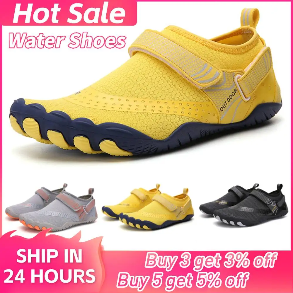 Unisex Swimming Water Shoes Summer Barefoot Shoes Breathable Outdoor Beach  Sandals Upstream Aqua Shoes Nonslip Diving Sneakers