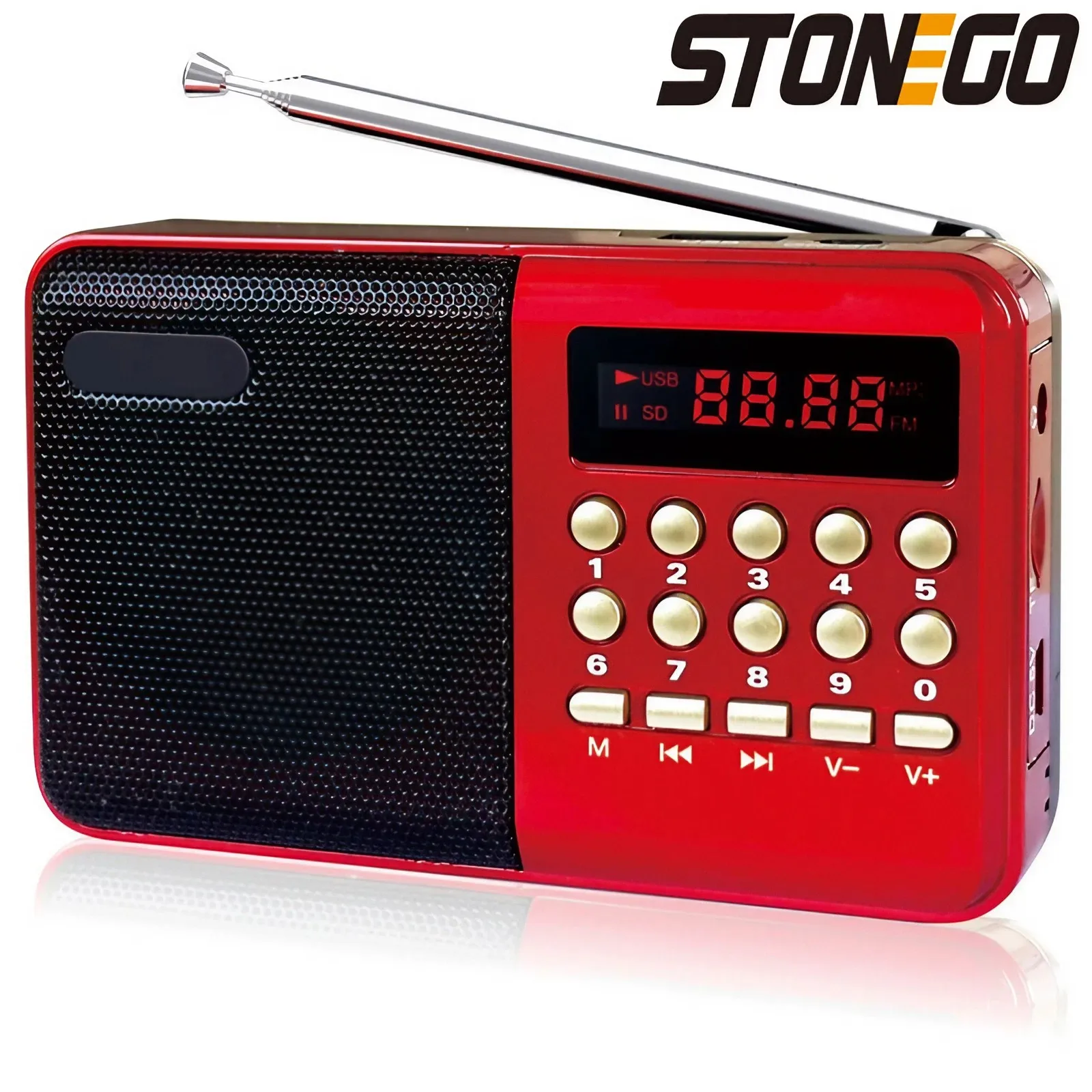 Mini Radio Fm Digital portátil, altavoz de Radio Fm con Internet