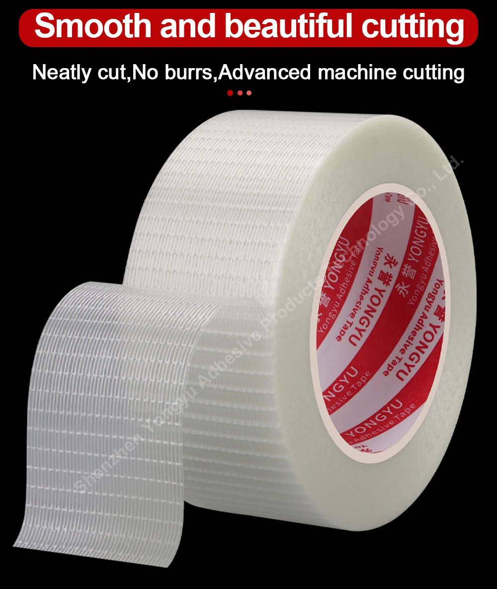 fita de fibra transparente para papelão Strapping