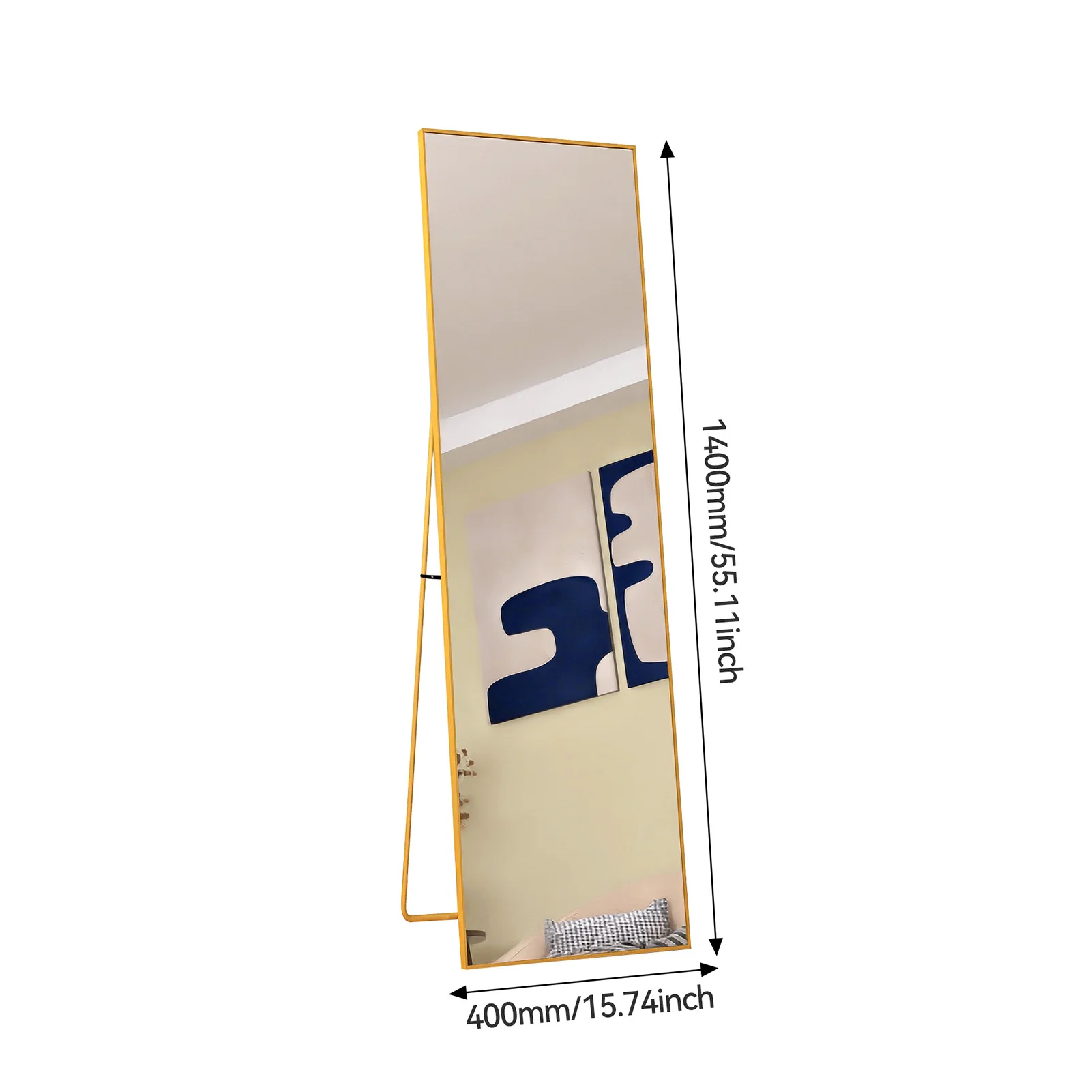 Rosahqnda Full Length Mirror 53x162cm Standing Mirror,Wall Mounted, Leanning, Floor Mirror,Full Body as Dressing Vanity Mirror