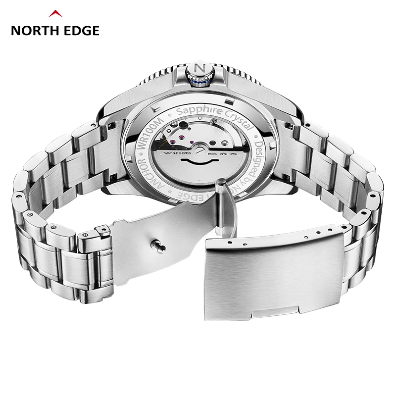 Nordkante Anker 42mm Männer mechanische Armbanduhr Luxus  