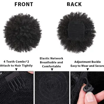 10inch Big Afro Puff Drawstring Ponytail Extensions for Black Women 4b 4c Afro Kinky Curly Hair Bun Ponytail Wigs 10inch Big Afro Puff Drawstring Ponytail Extensions for Black Women 4b 4c Afro Kinky Curly Hair.jpg