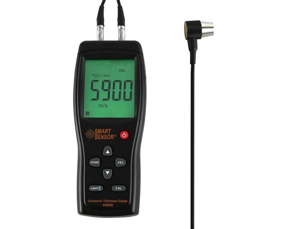 SMART SENSOR AS850 Portable Digital Ultrasonic Steel Plate Thickness Gauge with