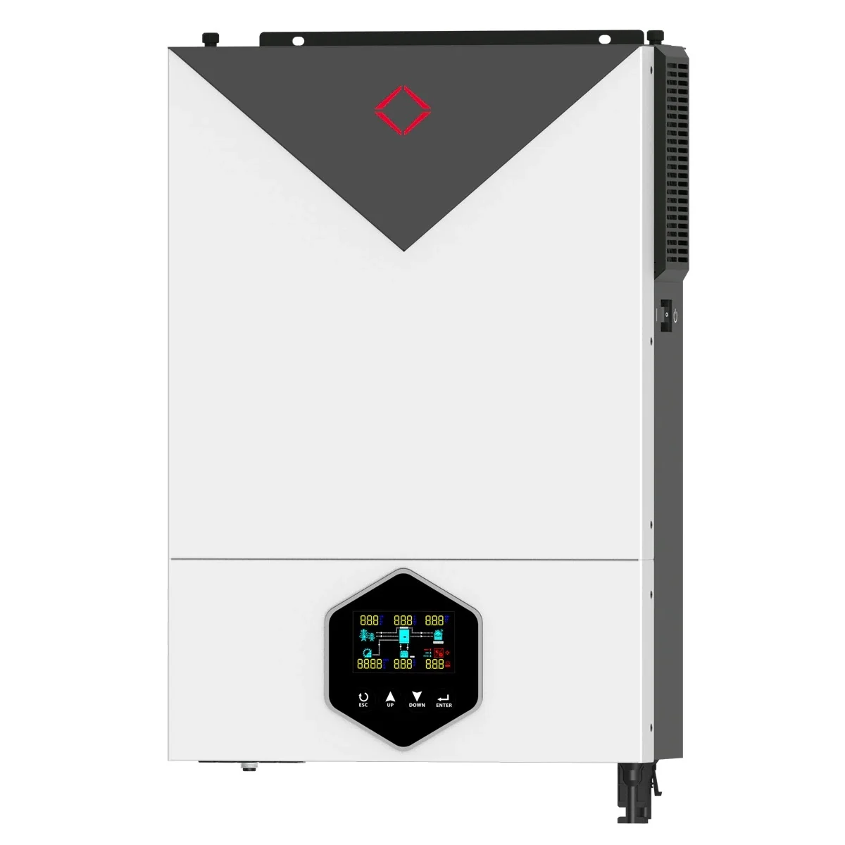 6200W 6.2KW Solar Inverter On-Grid/Off-Grid Pure Sine Wave 48V DC Input  MPPT 120A Solar Charge Max PV Power 6200W/6500W