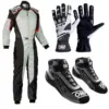 World Championship Clothes Double Layer Polyester Windproof Moto Rally GO Karting Suit JumpSuit with Shoes love & free Gift 1