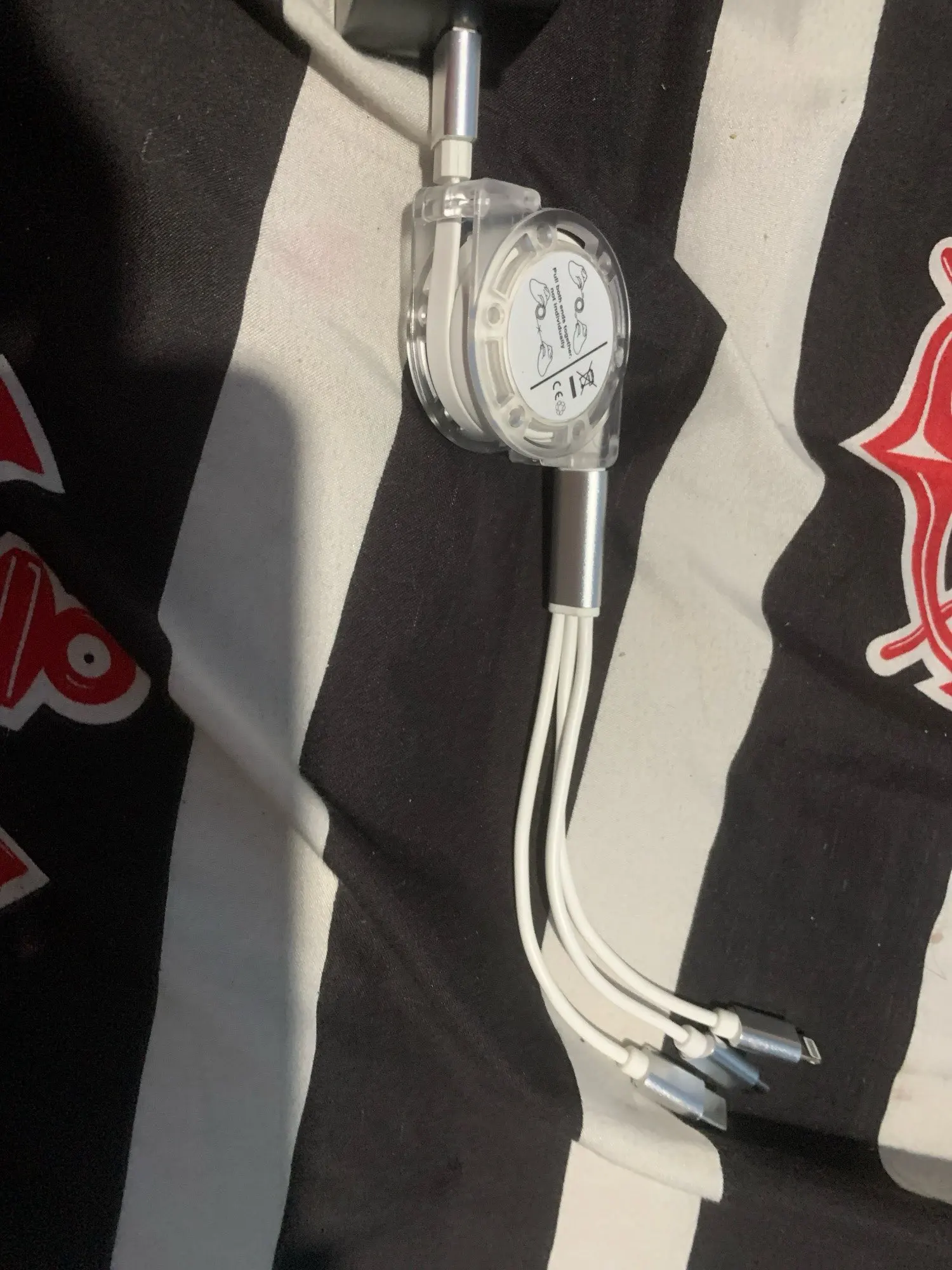 Cabo carregador 3 em 1retrátil 3A para Android/Universal Micro Type-C/Data 3 photo review