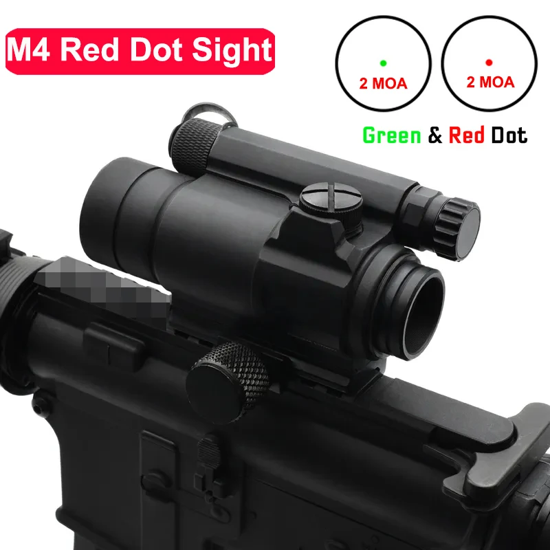 Tactical-M4-Red-Dot-Reflex-Sight-Collimator-Optics-with-Spacer-and-QRP2 ...