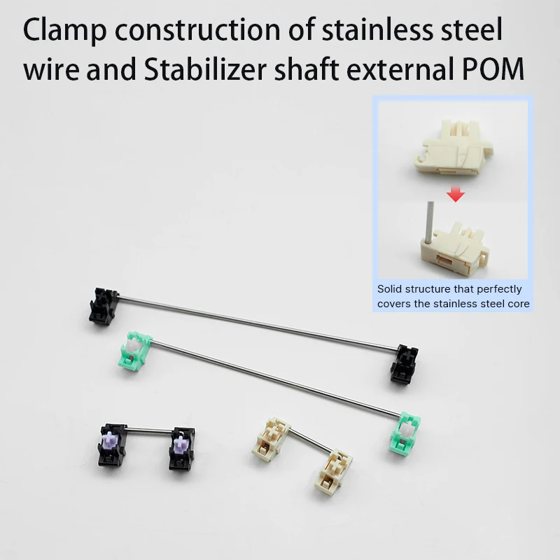20pcs/pack Mechanical Keyboard Stabilizer Film Ptfe/silica Gel Adju