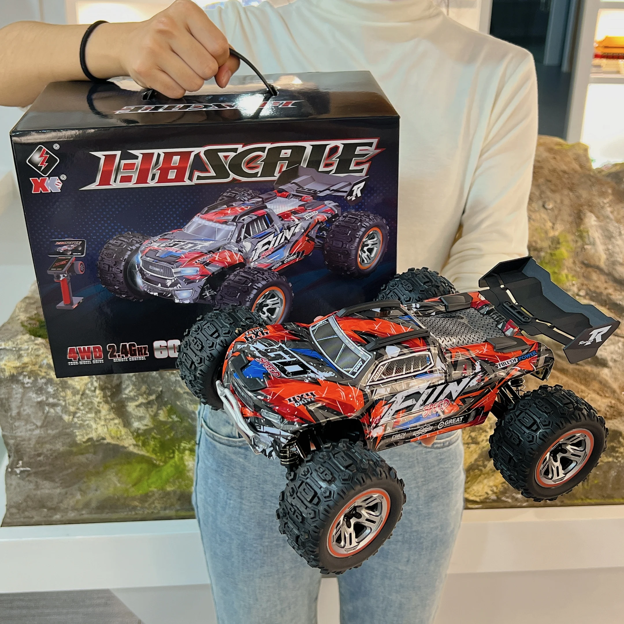 XKS WLTOYS 184008 1/18, 귯ø 4WD, 2.4G, 3  1  ǲ Ʈ, 60 km/h