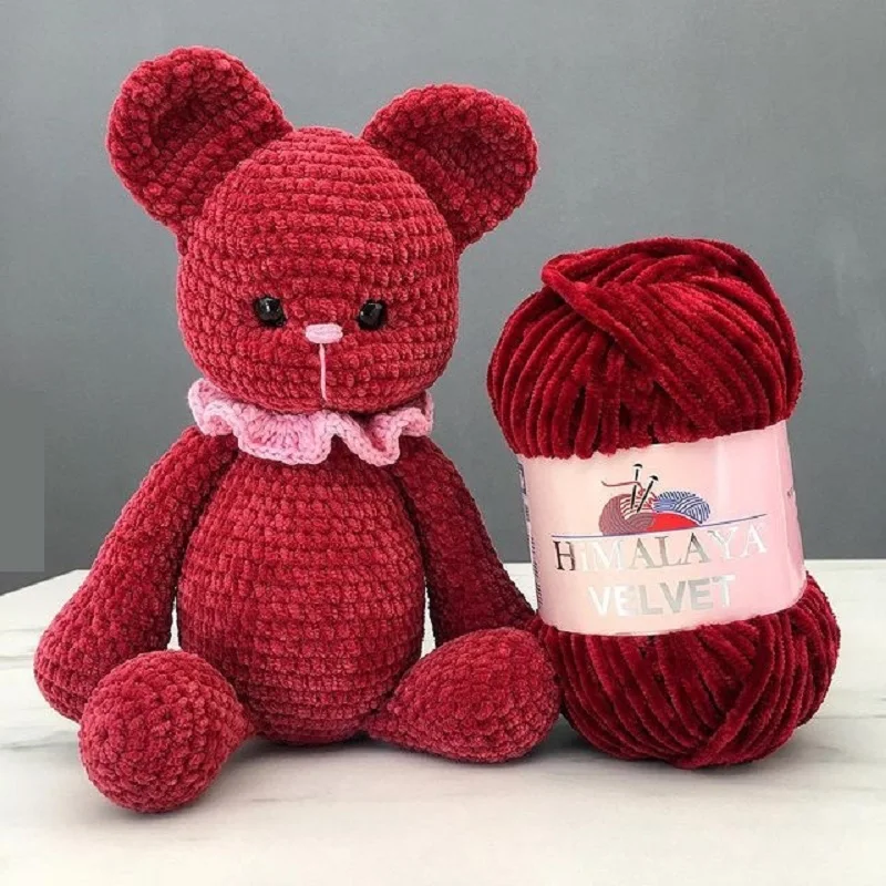 Himalaya Dolphin Baby ( 2x Pieces ) Knitting Crochet Yarn 100g Super Soft  Bulky Thick Plush Velvet Bella Chenille Wool Amigurumi - Yarn - AliExpress