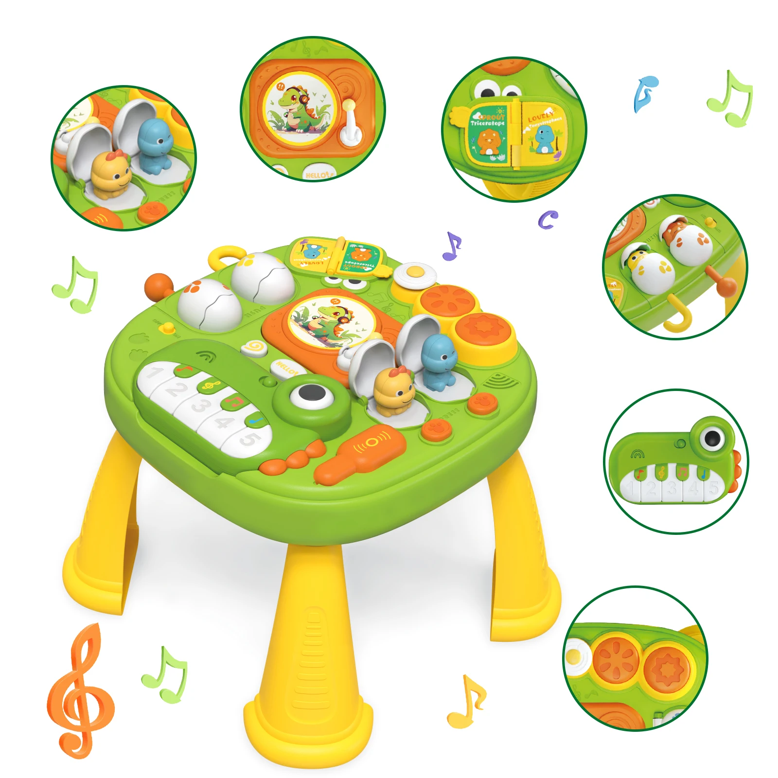Interactive Musical Activity Table | Toddler Piano & Lights Toy