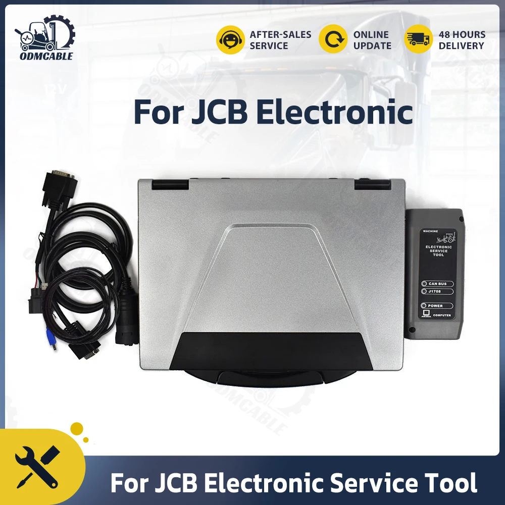Auto Service Tools Kit V1.7 Jcb Excavator Truck Scanner With Cf52 Laptop Jcb Pro Service