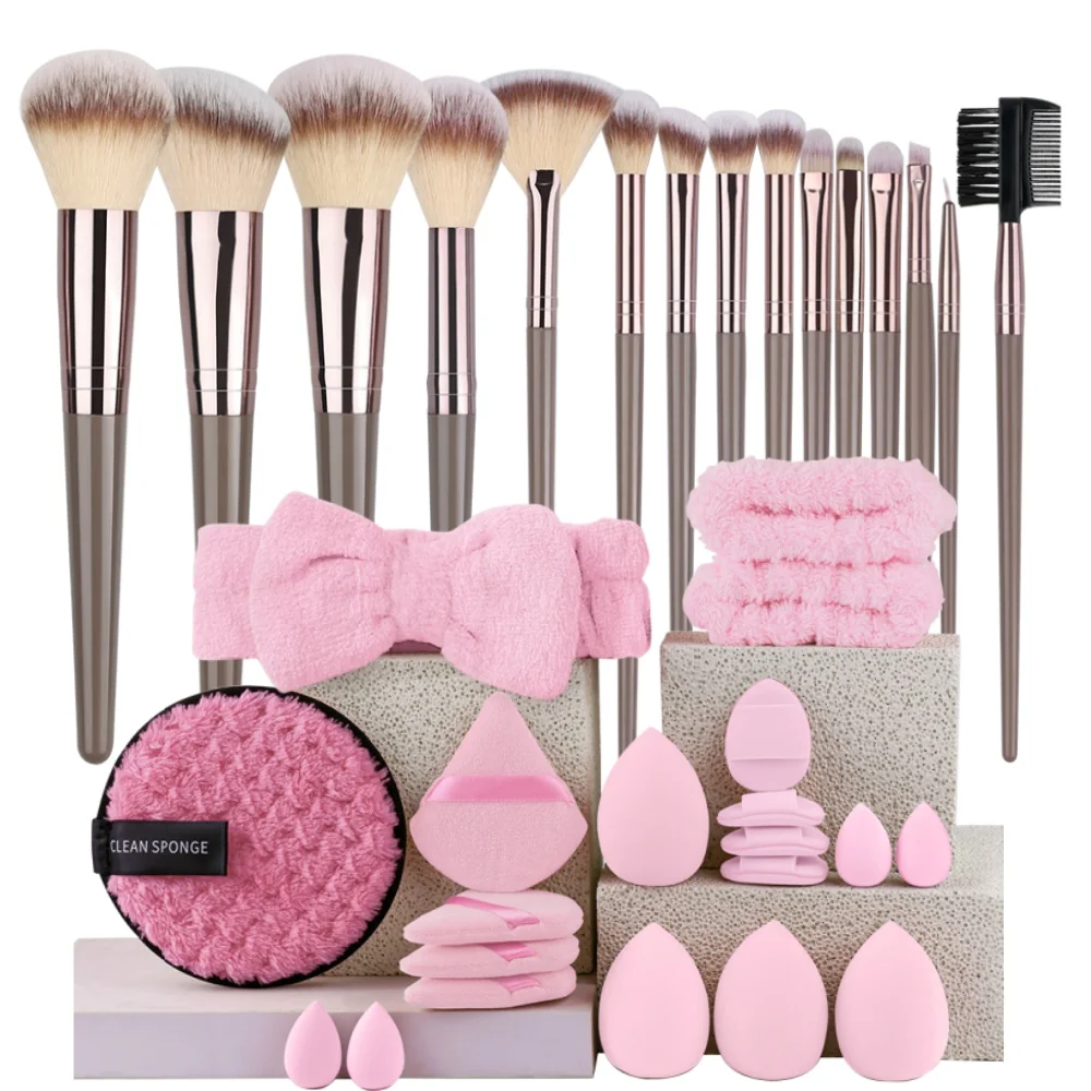 Luxury Soft Fluffy Cosmetic Brush Set for Effortless Beauty