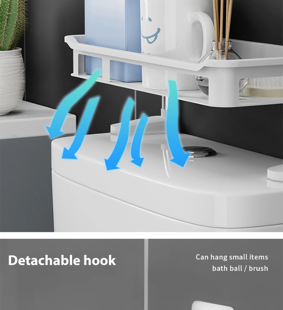 Toilet Rack No Drilling Shelf Above The Toilet Tank Bathroom Rack