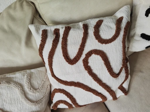 Abstract Line Pillow Cover, customer photo
