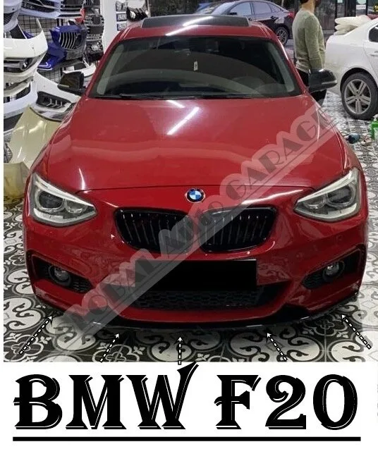 

For Bmw F20 Front Bumper Attachment Lip 2010-2020 Piano Glossy Black Splitter Diffuser Universal Spoiler Bumper