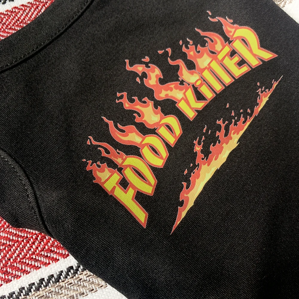 Gilet personnalisé sans manches pour chiens FOOD KILLER - 2025 - Doglovedesign : Vêtement et accessoires pour chiens
