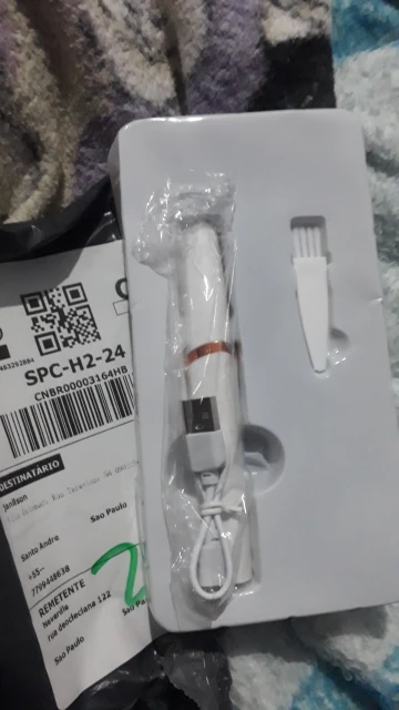 Caneta Depilador Sobrancelha Elétrico Removedor Tira Pelos USB Recarregável photo review