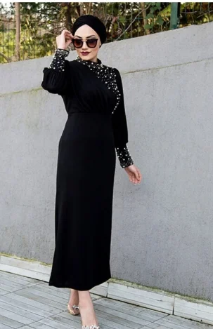 Inci Detaylmothia Ozel Gugn Elbisesi Muslauman Uzun Abaya Kaddain Dubai Trtk Muslimah Kda2Z Sam Giyim Bunit0K